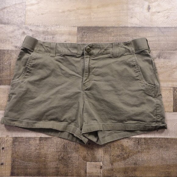 5.11 Tactical Women’s Nell Shorts Size 16 Olive Green Cotton Blend Utility - Picture 1 of 12